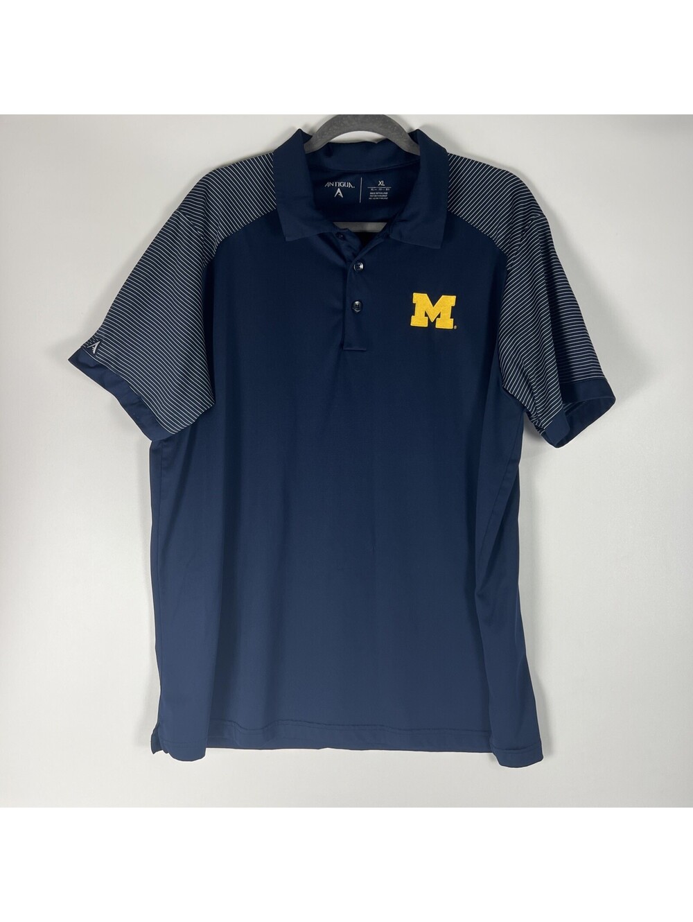 Michigan Wolverines Antigua Golf Polo Short Sleeve Shirt-Men's XL